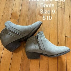 Maurices Charcoal Ankle Booties